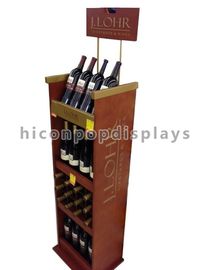 China Hölzerne Wein-Ausstellungsstand-Ausstellung- von Handelswarekleinbefestigungen fournisseur