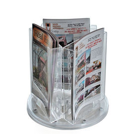 China Kundenspezifische Gegenpräsentationsständer, drehende Acrylsignage-Halter-Gegenspitzen-Ausstellungsstände fournisseur