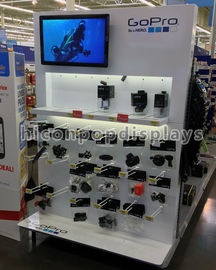 China Metall-POP-Einzelhandels-Ausstellungen von Handelsware geben stehende kundenspezifische Kleinanzeigen mit LCD frei fournisseur