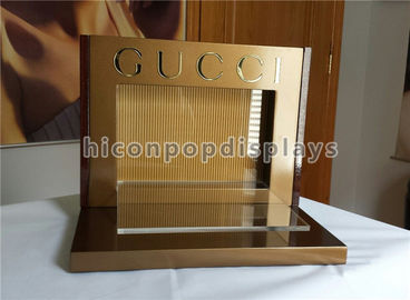 China Acrylmetallzähler-Präsentationsständer-Markenname-optischer Ausstellungsstand für Gucci-Eyewear fournisseur