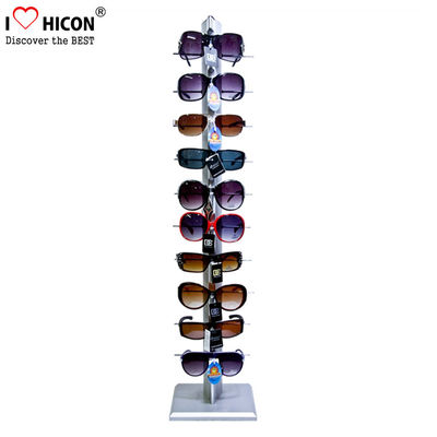 China Einzelne Reihe 10 Paare Eyewear-Einzelhandels-Ausstellung- von Handelswarestand-Metallmaterial- fournisseur