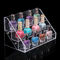 3 - Schritt-kosmetischer Einzelhandel zeigt transparenten Acrylnagellack-Präsentationsständer an fournisseur