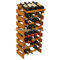 Kundenspezifisches Wein-Ausstellungsstand-Weinhandlungs-Einzelhandels-Werbungs-Holzfußboden-Weinregal fournisseur