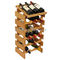 Kundenspezifisches Wein-Ausstellungsstand-Weinhandlungs-Einzelhandels-Werbungs-Holzfußboden-Weinregal fournisseur