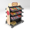 8 Reihen-Drahtgitter-Snack-Food-Einzelhandelsgeschäft-Stand-Süßigkeits-Präsentationsständer stark fournisseur