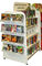 weiße KleinAusstellungsstände der CD-4-Way freistehend für Buchladen/Supermarkt fournisseur