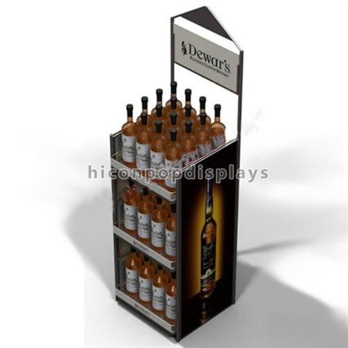 Weinhandlungs-Display-Units Metalleinzelhandels-Ladenbau-freie Stellung mit 4 Gießmaschinen