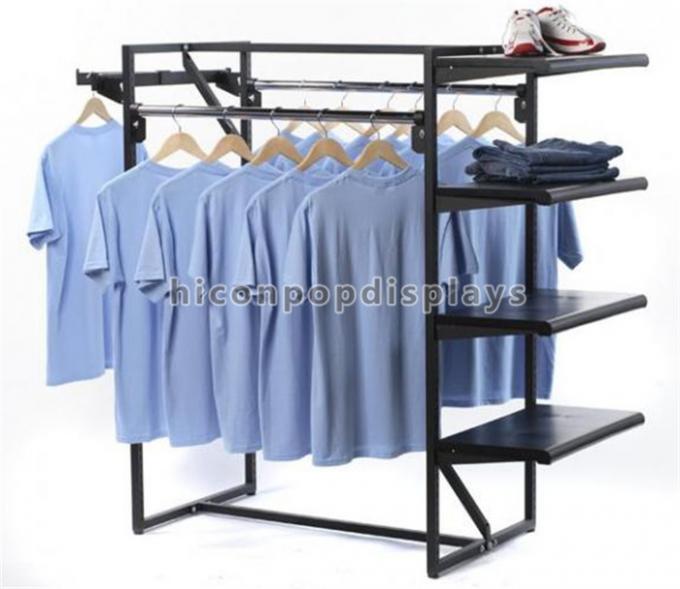 Kleiderkleinladenbaue 4 - Weisen-Metallhängender Oberbekleidungs-Kleidungs-Präsentationsständer