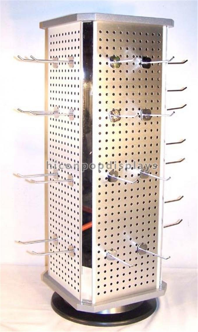 Metallhaken 4 - Weise, die Pegboard-Ausstellungsstand Countertop für hängende Einzelteile dreht
