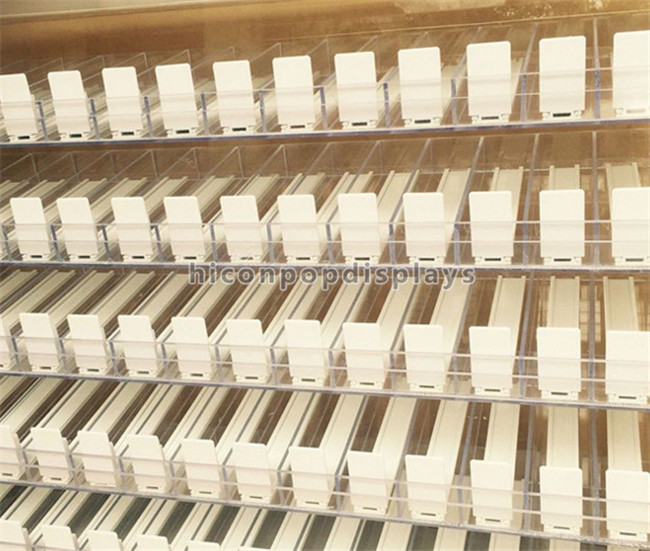 50 Schieber klären Acrylrahmen-Tabak-Einkommen für Einzelhandelsgeschäft-Tischplatte