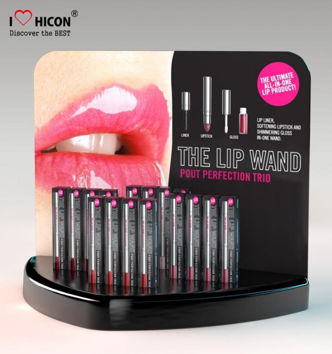 Kundenspezifischer Cometics-Speicher-Sichtverkauf Acryl-POP-Lippenstift-Präsentationsständer