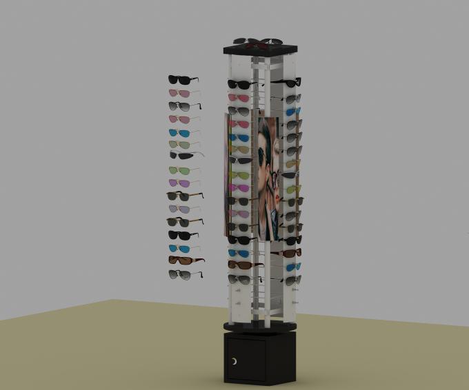 Kundenspezifischer hölzerner optischer Sonnenbrille-Präsentationsständer der Schaufenster-Gegenspitzen-6-Pair