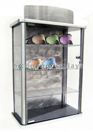 China Tischplatte-Acryleinkommen Eyewear-Einzelhandelsgeschäft-Werbung, die Glas-Ausstellungsstand zuschließt fournisseur