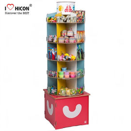 China Spornen Sie Kinderboden-stehenden Spinner-Präsentationsständer POP-Spielzeugsladen-Ausstellungsstand an fournisseur