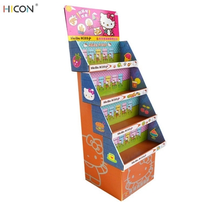China Reizende kundenspezifische Karten-Spielwaren der Pappe4-tier Ausstellungsstand fournisseur