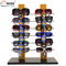 12 des hölzernen Sunglass-Anzeigen-Paare Desktop-, kundenspezifisches Eyewear-Präsentationsständer-übersichtliches Design fournisseur