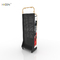 Kundengebundener schwarzer Metall-Pegboard-Batterie-Ausstellungsstand mit Haken fournisseur
