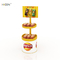 Gelbes Metallkartoffel Chips Display Cases für Nahrungsmittelservice-Großhandel fournisseur