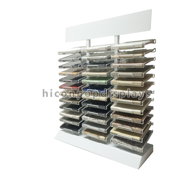 Metalldraht-Haus-Dekorations-Stein-Präsentationsständer Countertop für materiellen Verkauf
