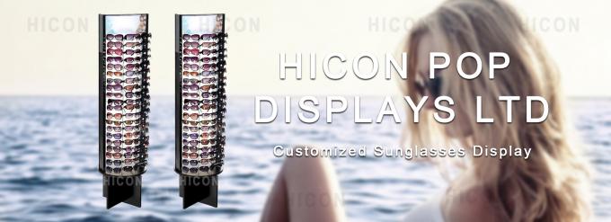 Käufer-Marketing-Sonnenbrille-Anzeige kommerzieller hölzerner Sunglass-Ausstellungsstand